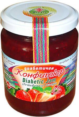 Диабетичен конфитюр от ягоди